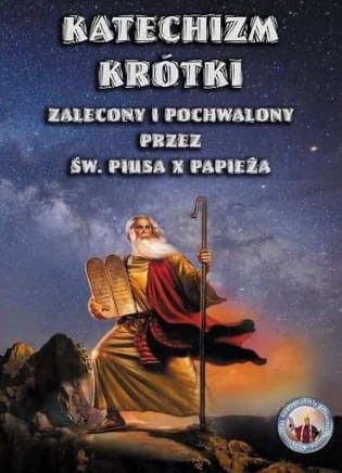 Okładka książki "Katechizm krótki zalecony i pochwalony przez św. Piusa X papieża", wydawnictwo św. Józefa Sebastiana Pelczara