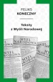 Okładka książki Feliksa Konecznego Teksty z "Myśli Narodowej".