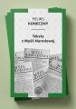 Książka Feliksa Konecznego Teksty z "Myśli Narodowej".