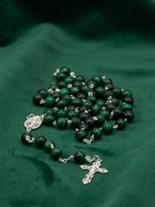 Różaniec (tygrysie oko - zielony) 8 mm